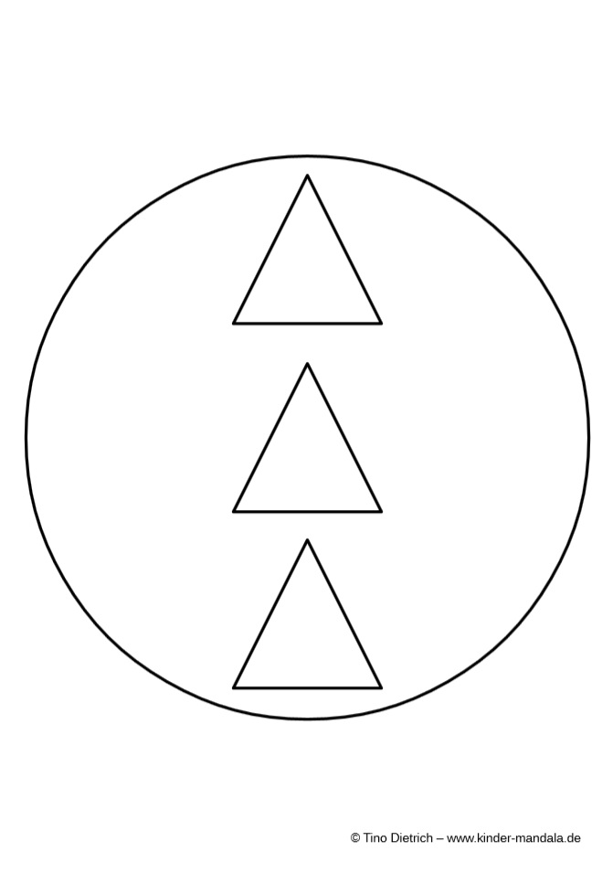 Mandala 3 Dreiecke
