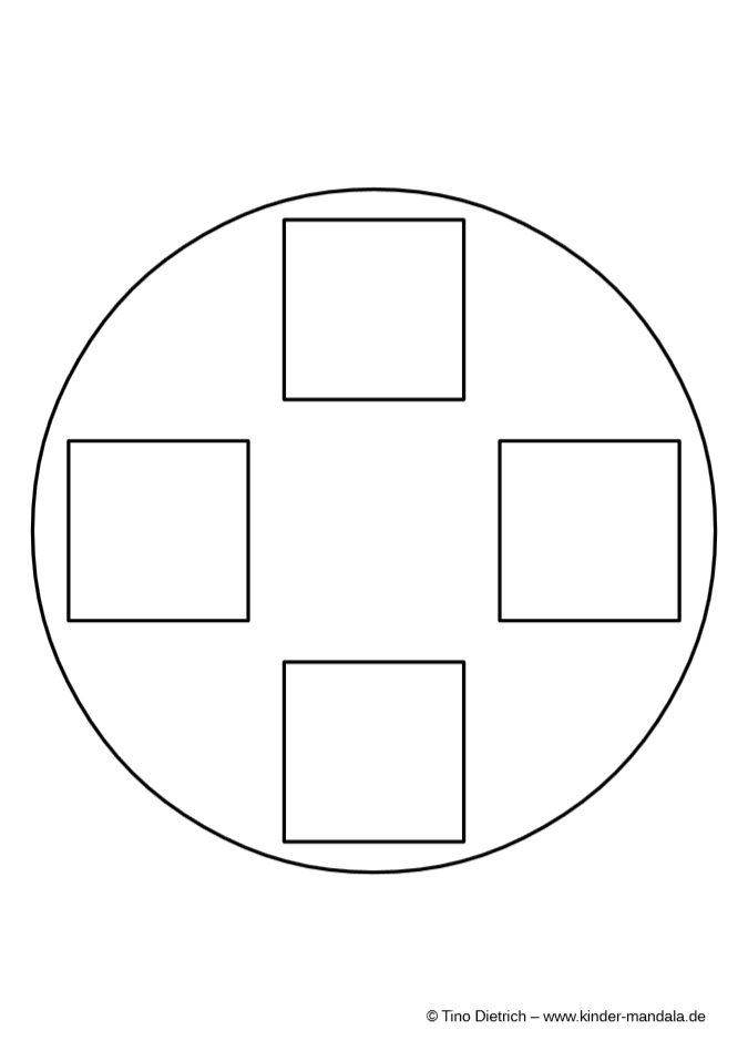 Mandala 4 Quadrate