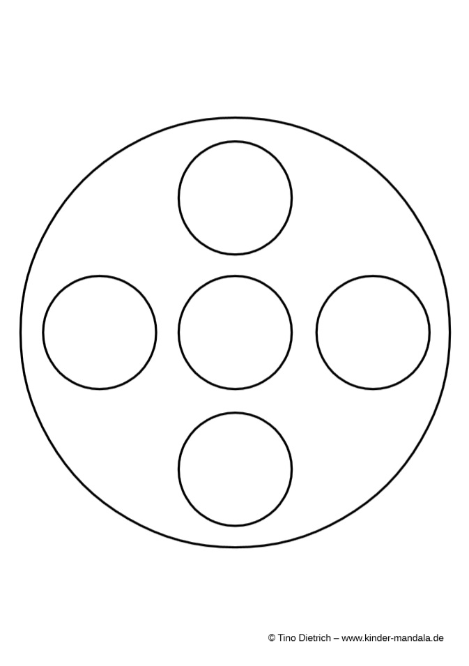 Mandala 5 Kreise